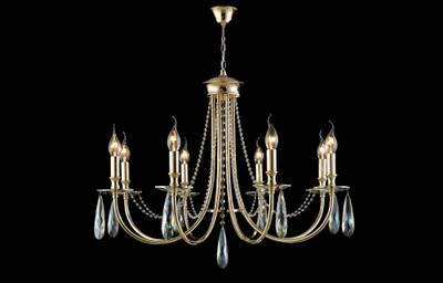 Люстра Crystal Lux VICTORIA SP8 GOLD/AMBER 3340/308