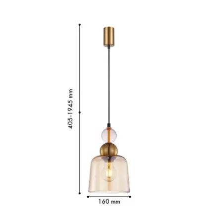 Подвес Vinglas 4341-1P, 1*E27*40W. ТМ F-Promo