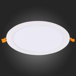 ST209.538.18 Св-к встр. Белый LED 1*18W 3000K 1 296Lm Ra80 110° IP20 D225xH8 90-265V