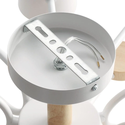 8196/10C COMFI LN26 336 белый, металл/дерево/пластик Потолочный светильник LED GX53 10*9W 220V RONDO