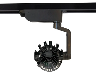 Трековый однофазный светодиодный светильник GL6107 BK черный LED 10W 4200K 24°
