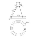 Подвесная люстра Ophelie FL1206-6P, LED