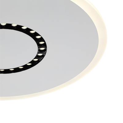 7663/34L MITRA LED SN Светильник пластик/белый LED 34Вт 3000-4000-6000K D475 IP20 пульт ДУ COSMO