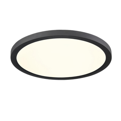 7788/24L MITRA LED SN 537 Светильник пластик/белый/черный LED 24Вт 3000/4000/6500К D300 IP44 CCT/датчик движения NEBULA BLACK