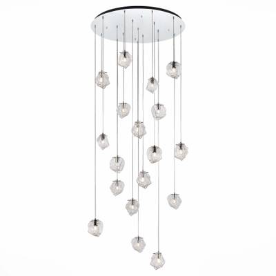 SL1175.103.18 Светильник подвесной ST-Luce хром/прозрачный E14 18*40W