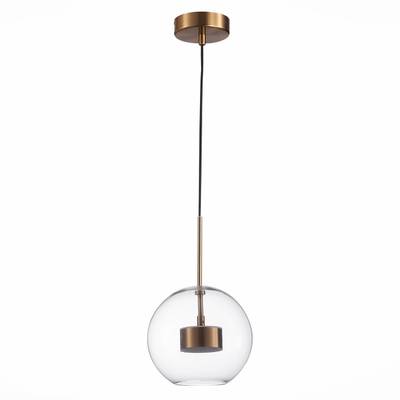 SL1133.233.01 Светильник подвесной ST-Luce Латунь/Прозрачный LED 1*14W 3000K