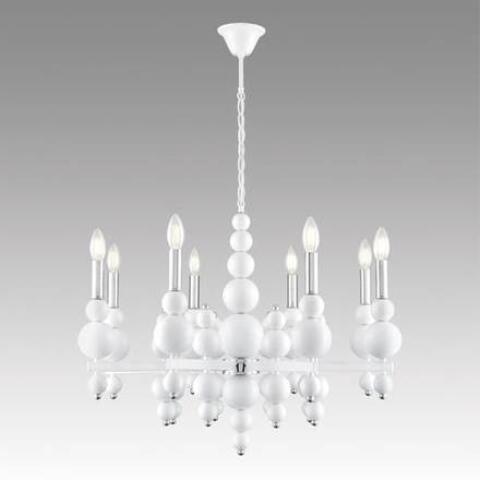 8260/8 MODERNI LN26 126 белый/хром, металл Люстра E14 8*40W 220V NANA