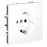 VLS040102 Розетка встраиваемая VOLTUM S70 с заземлением 16А, (белый матовый) (ТМ Maytoni)