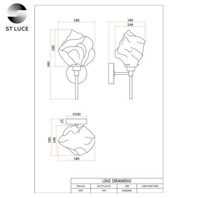 SL1175.101.01 Бра ST-Luce хром/прозрачный E14 1*40W