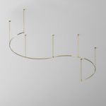 Шинопровод круглый из полукругов 1800мм Flarity латунь TRX154-2SR-D1800-BS. TM Maytoni