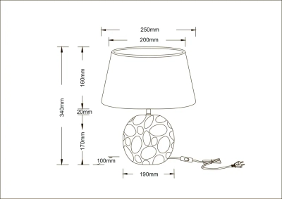 Декоративная настольная лампа Arte Lamp POPPY A4063LT-1GO, 1хE14