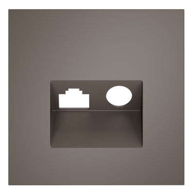 VLS002714 Накладка для розетки TV+RJ45 кат. 6, S70 (капучино). (ТМ Maytoni)