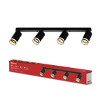 Светильник НПБ СПОТ-4xGU10-AR-BL 500х55х135мм потолочн. под GU10 линейный черн. IN HOME 4690612058207