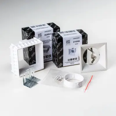 G214506WMOD Светильник DOMINO QUAD под LED модуль/лампу МR16 БЕЛЫЙ (214510+214506+214006)