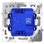 VLS010202 Выключатель встраиваемый VOLTUM S70 одноклавишный с подсветкой 10А, (белый матовый). (ТМ Maytoni)
