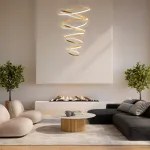 736483 Люстра ROTONDA 293W LED 8471LM 120G ЗОЛОТО 3000K