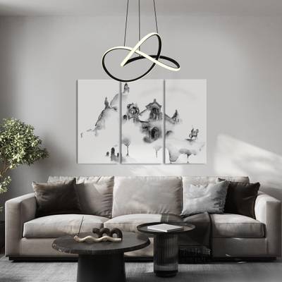 Подвесной светильник 90312/1 черный, LED