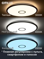 Citilux Старлайт Смарт CL703A103G RGB Умная люстра Бронза