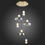 SL6112.203.42 Светильник подвесной ST-Luce Золотистый/Молочно-Белый,Прозрачно-Дымчатый LED 1*42W