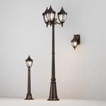 Садово-парковый светильник Rivoli E27х3, IP44, O026FL-03B. TM Maytoni