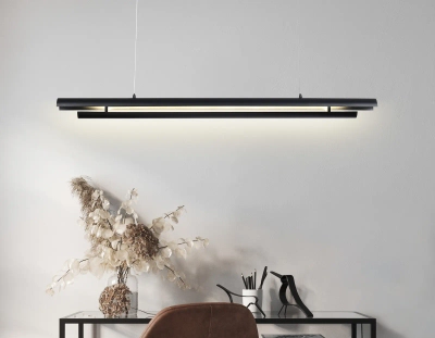 Светильник светодиодный подвесной TN71337 BK черный LED 10W 4200K 945*60*1060