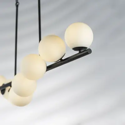 815187 Люстра CROCO 8х40W E14 ЧЕРНЫЙ МАТОВЫЙ Lightstar