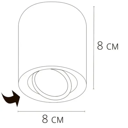 Точечный накладной светильник Arte Lamp BEID A1513PL-1BK, GU10