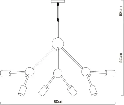 Подвесная люстра Arte Lamp MATRIX A3064SP-12WH, 12хE27