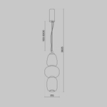 Подвесной светильник Паттерн / Pattern 3000К 28Вт, MOD267PL-L28G3K. TM Maytoni