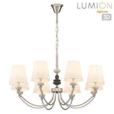 8283/8 CLASSI никель/белый, металл/керамика/текстиль Люстра Е14 8*40W 220V KENTUKI