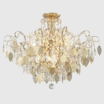 Светильник потолочный Crystal Lux ESMIRALDA PL9 GOLD 0523/109