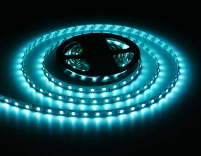 Светодиодная лента RGB GS2202 5050 60Led/ 14.4 m/ 12V IP20 RGB/ 5000*10*1.87mm/ кратность резки 50mm (4 конт.)