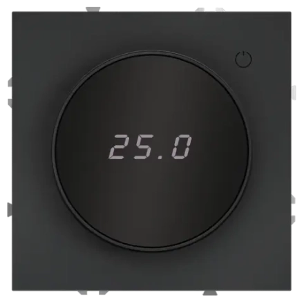 VLS070107 Терморегулятор электронный VOLTUM S70 с индикацией и датчиком, для теплого пола, (графит). (ТМ Maytoni)