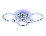 Потолочный светодиодный светильник с пультом FA413/4+2 CH хром 132W 840*600*120 (ПДУ РАДИО 2.4G)