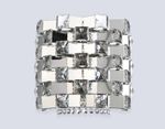 Настенный светильник с хрусталем LH41012/2 CH/CL хром/прозрачный E14*2 max 40W 300*190*270