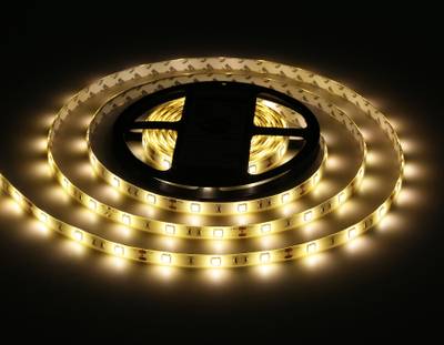 Светодиодная лента GS1901 5050 30Led/ 7.2W m/ 12V IP65 3000K/ 5000*10*2.87mm/ кратность резки 100mm (2 конт.)