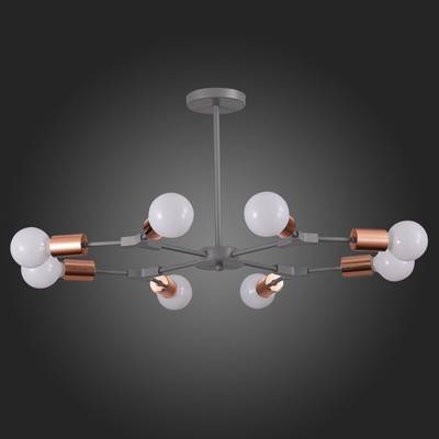 SLE106403-08 Люстра подвесная Серый, Розовое золото E27 8*60W