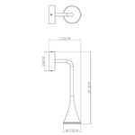 Фасадный светильник Arte Lamp BRONN A2367AL-1BK, 1хGU10