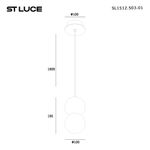 SL1512.503.01 Подвес ST-Luce Белый/Белый G9 1*5W 4000K