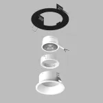 D61706WMOD Светильник DOMINO ROUND под LED модуль/лампу МR16 (214617+214606+214006)