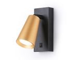 Светильник настенный TA13142 BK/GD черный/золото GU10 max 12W 140*60*90