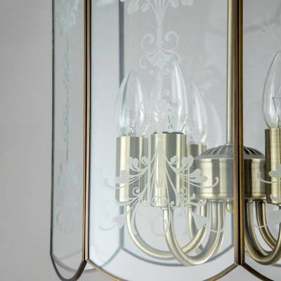 Citilux Витра-2 CL442260 Люстра подвесная витражная Бронза