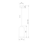 Подвесной светильник со стеклянным плафоном 3314 Marco, E27х1