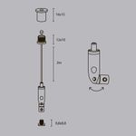 Комплект подвесов для радиусного профиля 2м., ALM-3535R-P-2M. TM Maytoni