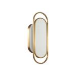 7066/12WL L-VISION ODL25 353 Настенный светильник бронзовый/металл/искусств.мрамор IP20 LED 12W 3000K 220V MILANO