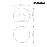 358464 STREET NT20 377 темно-серый Ландшафтный настенный св-ник IP54 LED 4000K 12W 85-265V CALLE