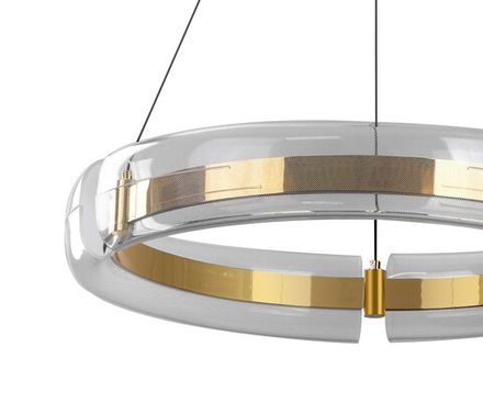 08001-70,33 Подвес диммируемый Риколь золото d70 h100 Led 160W (3000-6000K) с пультом ДУ
