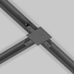 Коннектор Т-образный Unity встраиваемый черный, TRA002CT-11B. TM Maytoni
