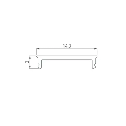 Экран SL-SLIM15-H10-W14-2000 OPAL (Arlight, Пластик)