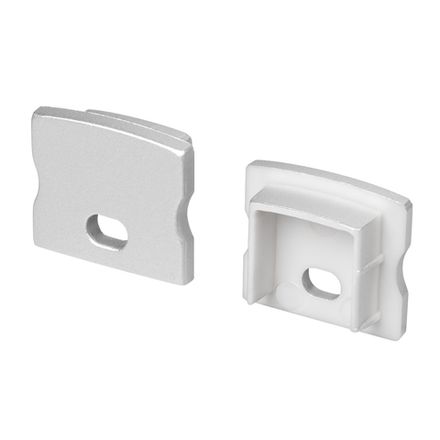 Заглушка LINE-1715 SILVER с отверстием (Arlight, Пластик)